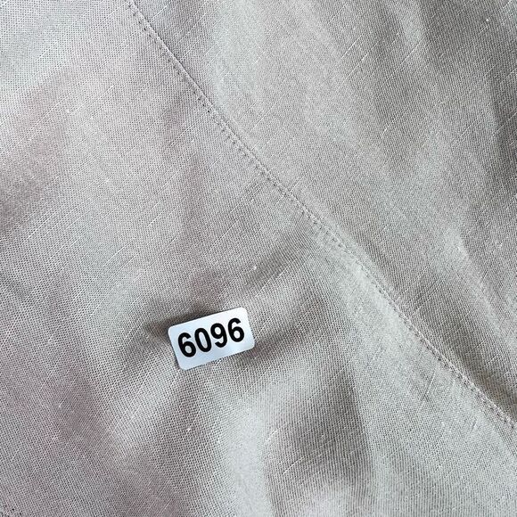 Eileen Fisher Shirt Womens Large Linen blend Cream Pleated Button-Front - Picture 9 of 9